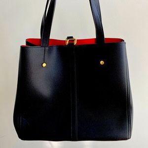 LAST CHANCE: Black VEGAN Leather Bag